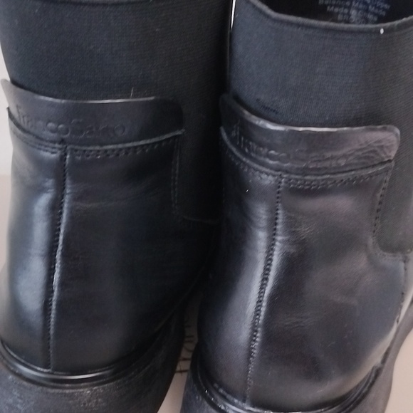 Franco Sarto Size 10 Black Leather Brood Chelsea Boots - Picture 6 of 11